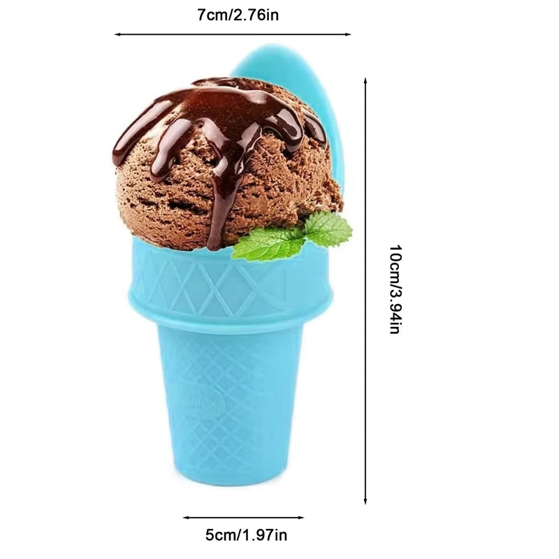 4Pcs Ice Cream Cup Ice Cream Cone