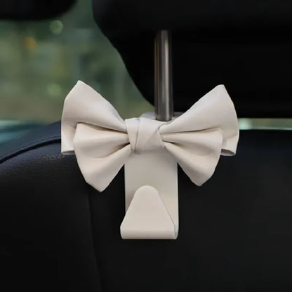 Car Seat Back Hook Bowknot Storage Hook 2pc