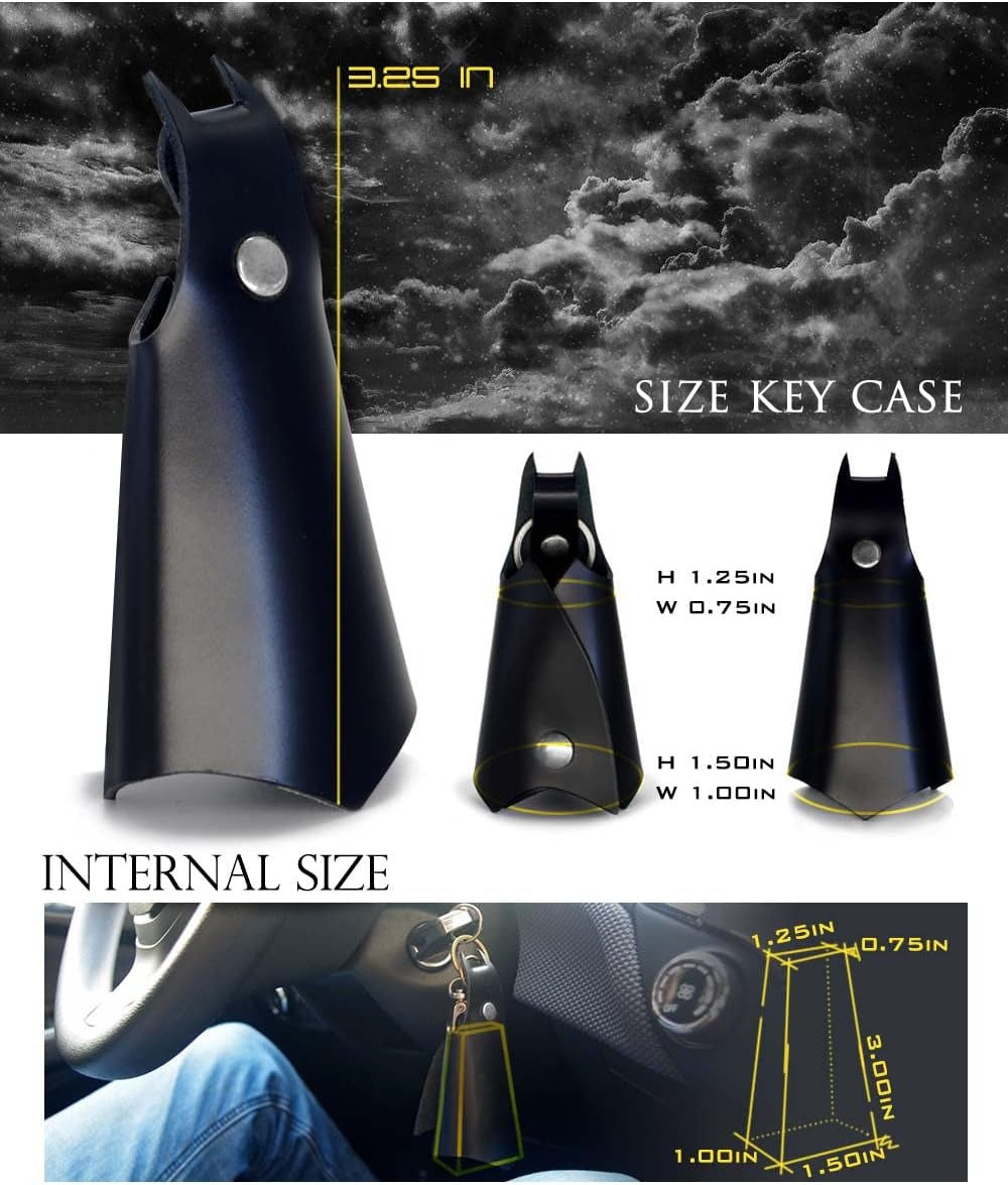 Batman Leather Keychain 🦇🔑