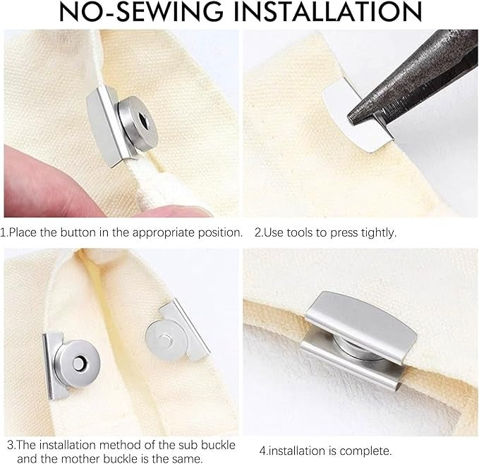 Magnetic Buckle Clasp for Bags, Clothing and DIY Crafts✨