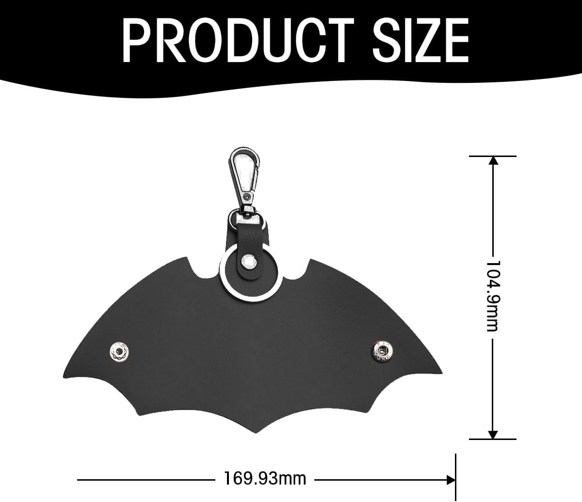 Batman Leather Keychain 🦇🔑