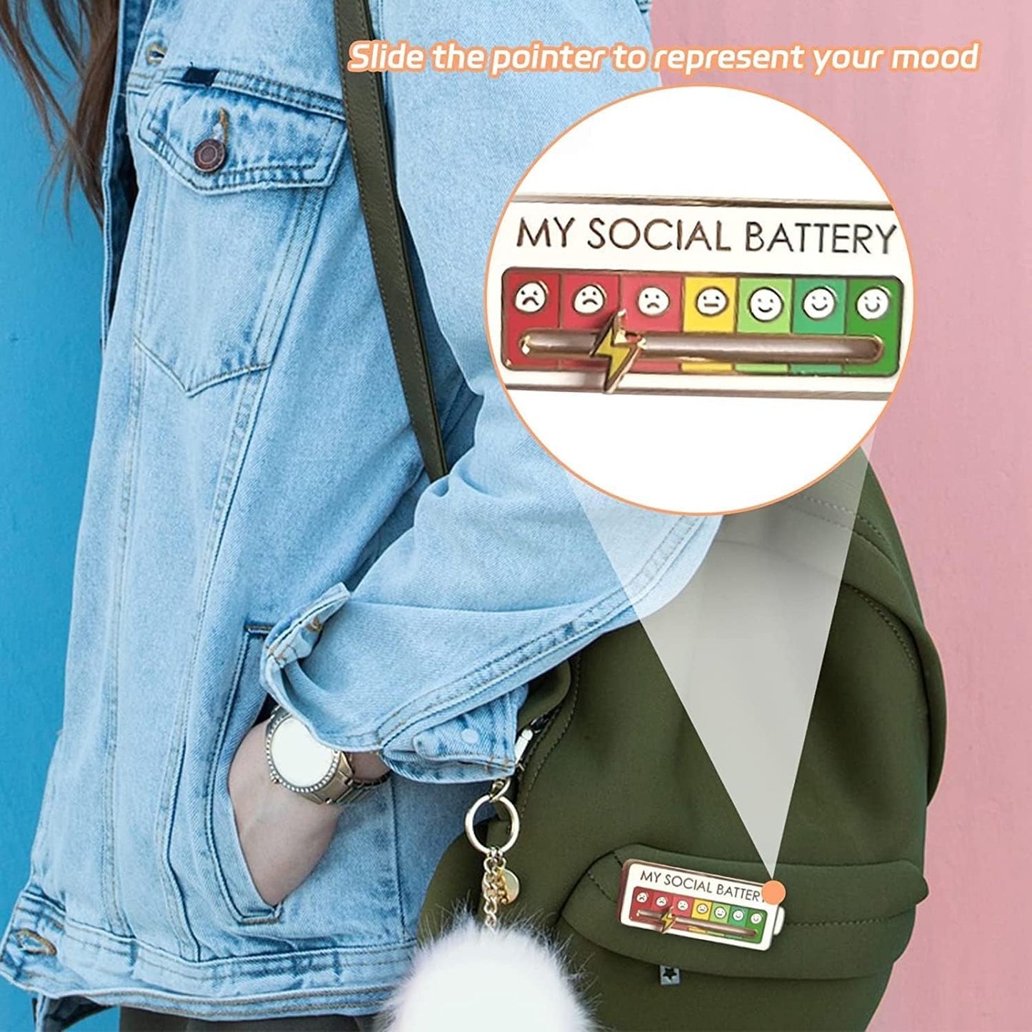 My Social Battery Sliding Badge ⚡😄
