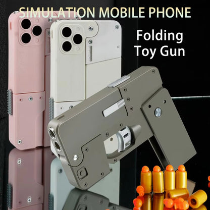 iPhone Folding Gun Soft Bullet Toy