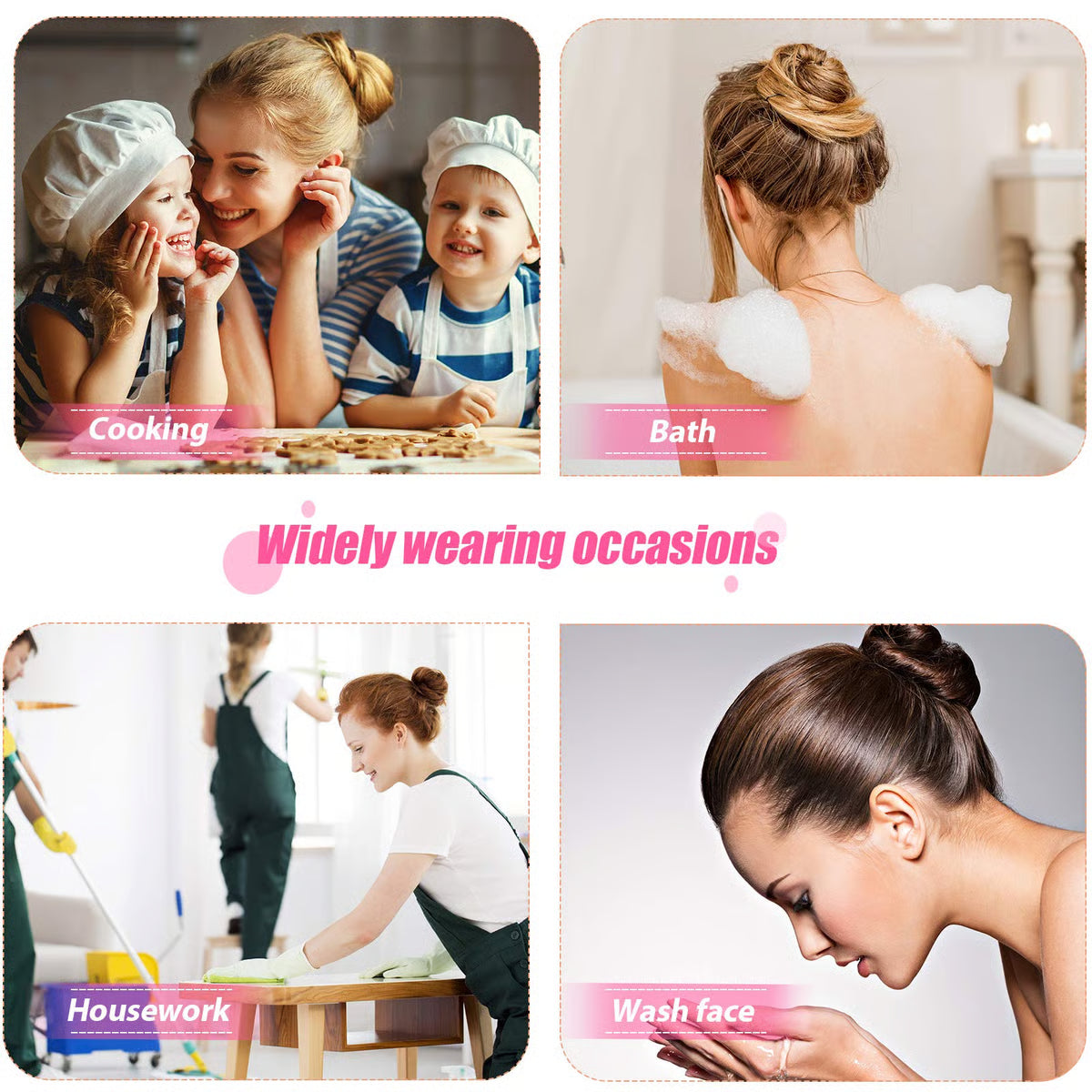 Rhinestone Double Flower Hair Clip