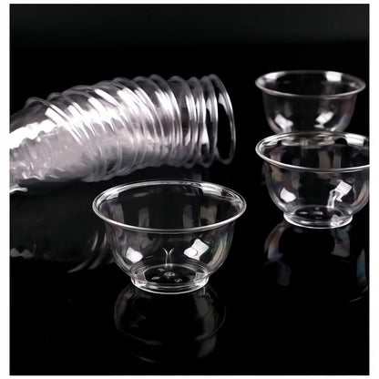 Reusable and Disposable Transparent Plastic Cups