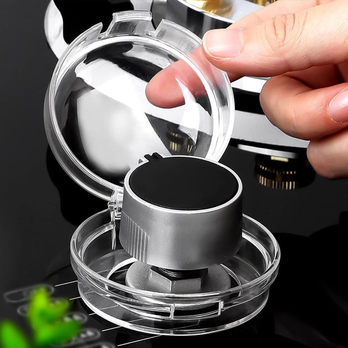 2 PCs Transparent Gas Stove Knob Cover