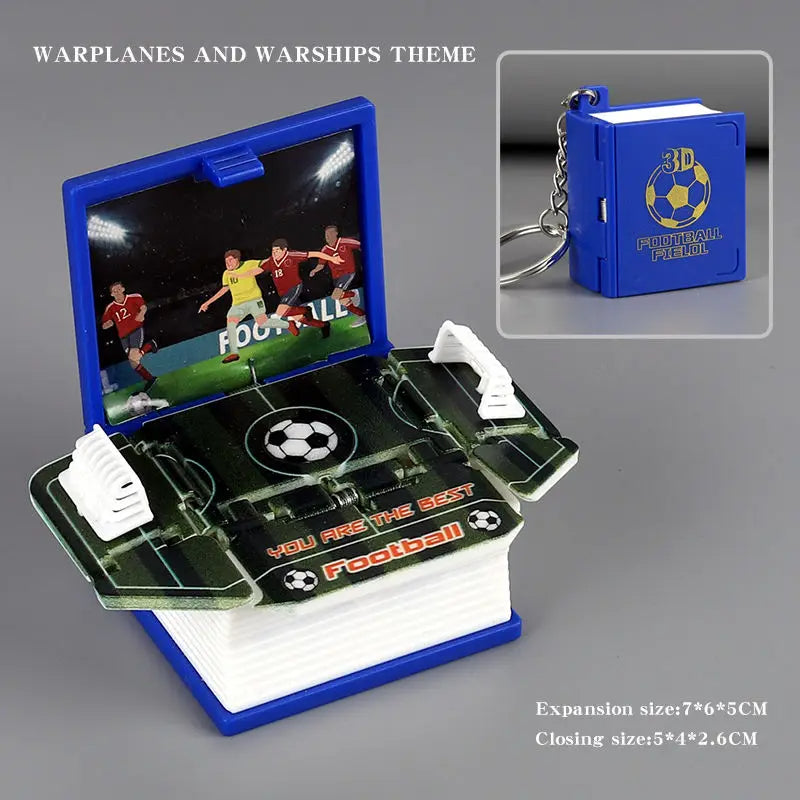 3d Stereo Football Book Key Chain