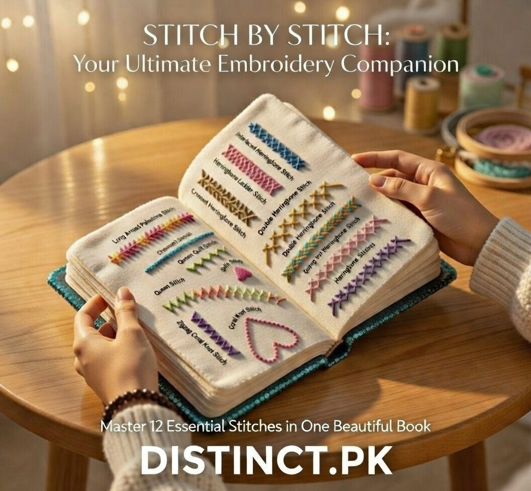 📖✨ Handmade Embroidery Stitch Book ✨📖