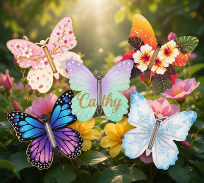 🦋 Flying Butterfly Toy – Wind-Up Fluttering Butterfly for Kids