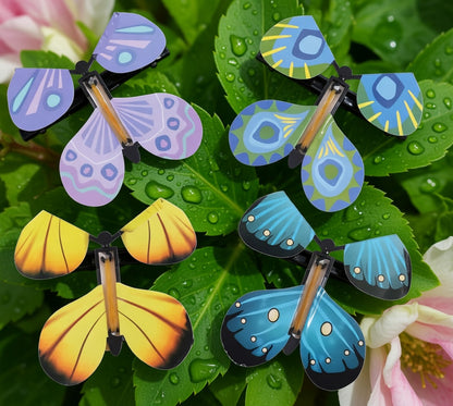🦋 Flying Butterfly Toy – Wind-Up Fluttering Butterfly for Kids
