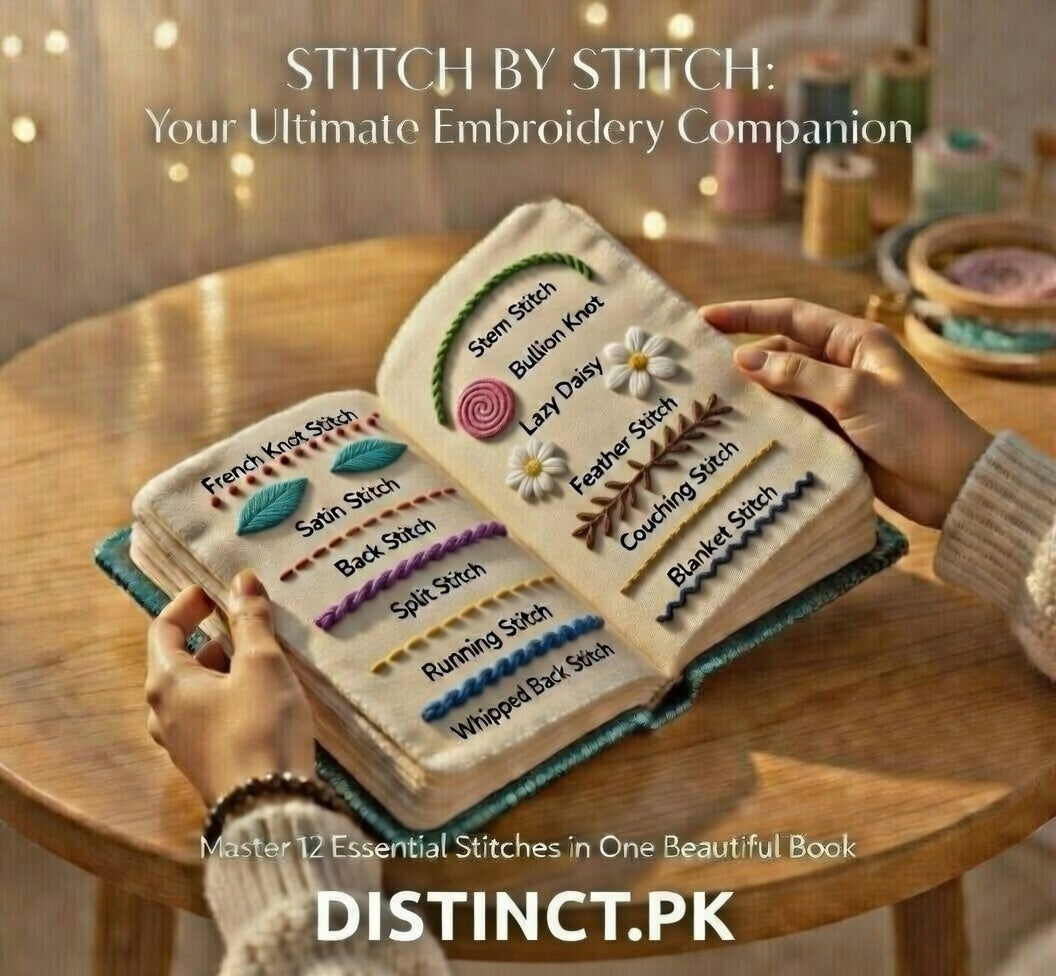 📖✨ Handmade Embroidery Stitch Book ✨📖