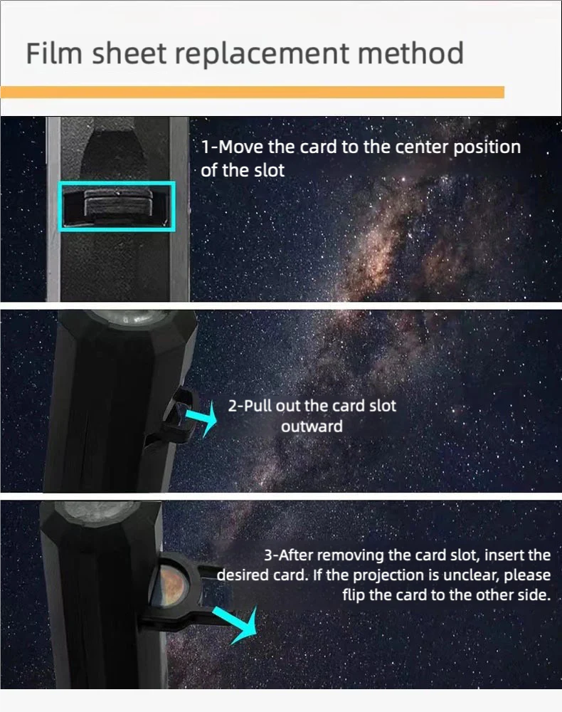 Starry sky projection light