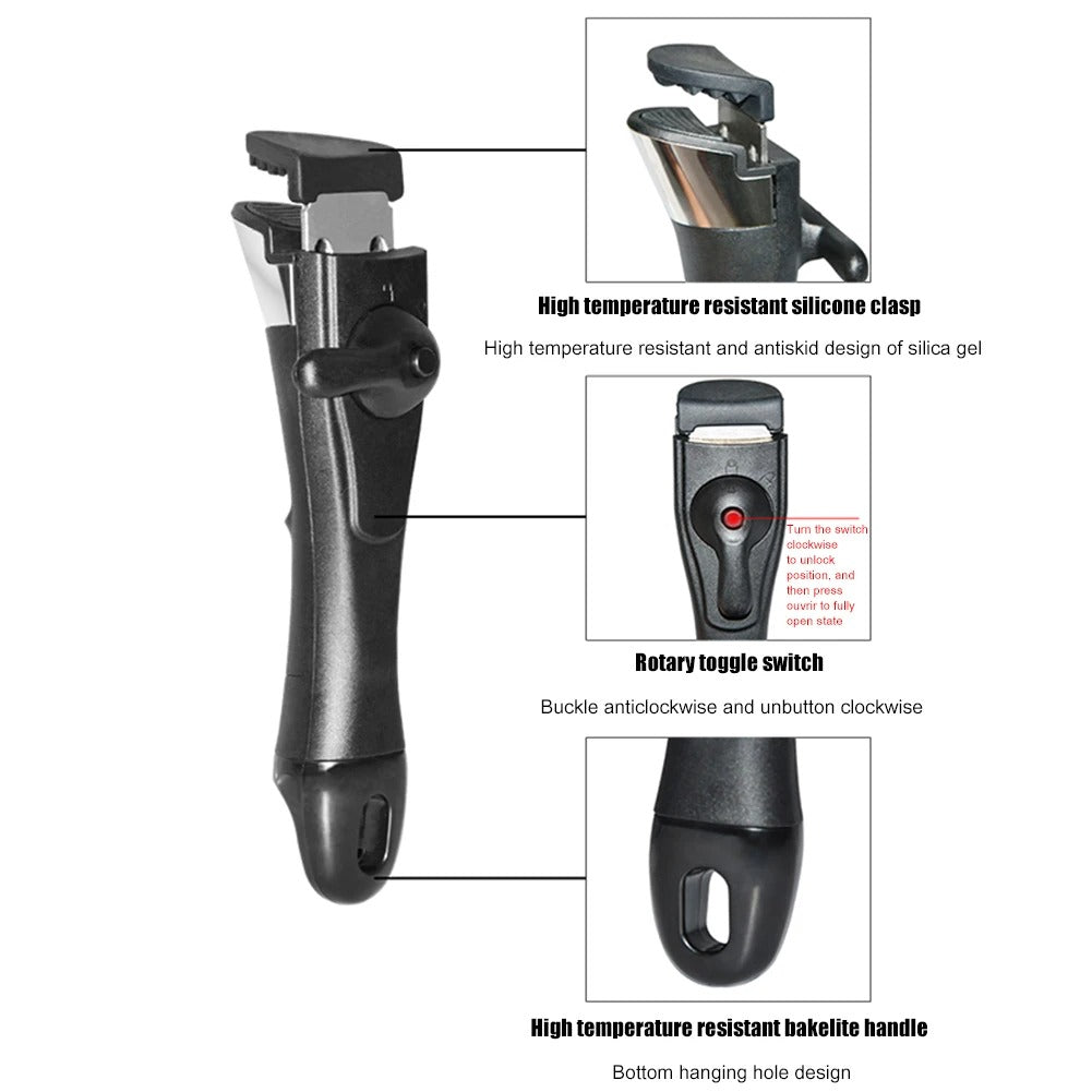Detachable Cookware Handgrip