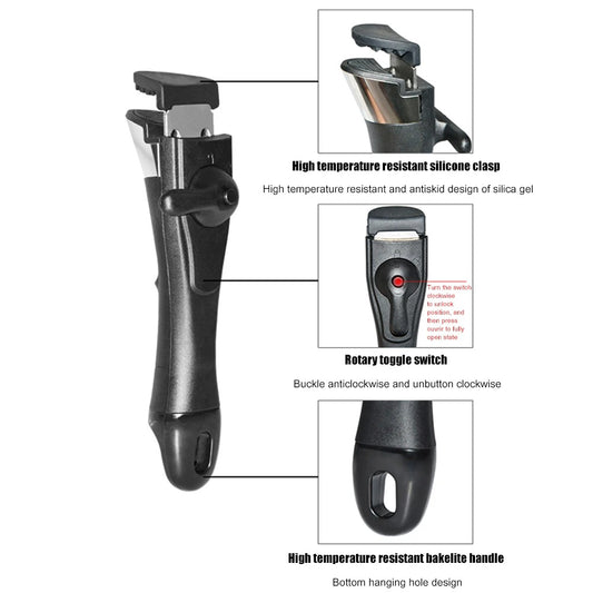 Detachable Cookware Handgrip