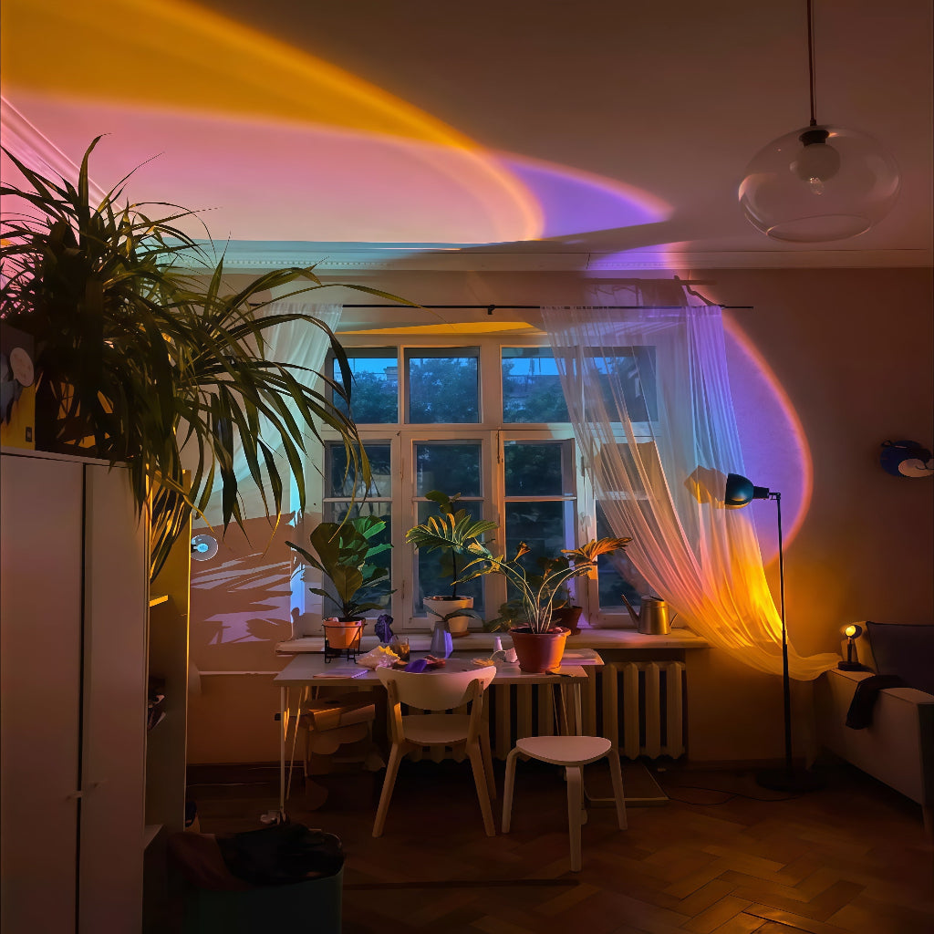 RGB 16 Color Sunset Lamp - Give your Room a classy Sunset vibe