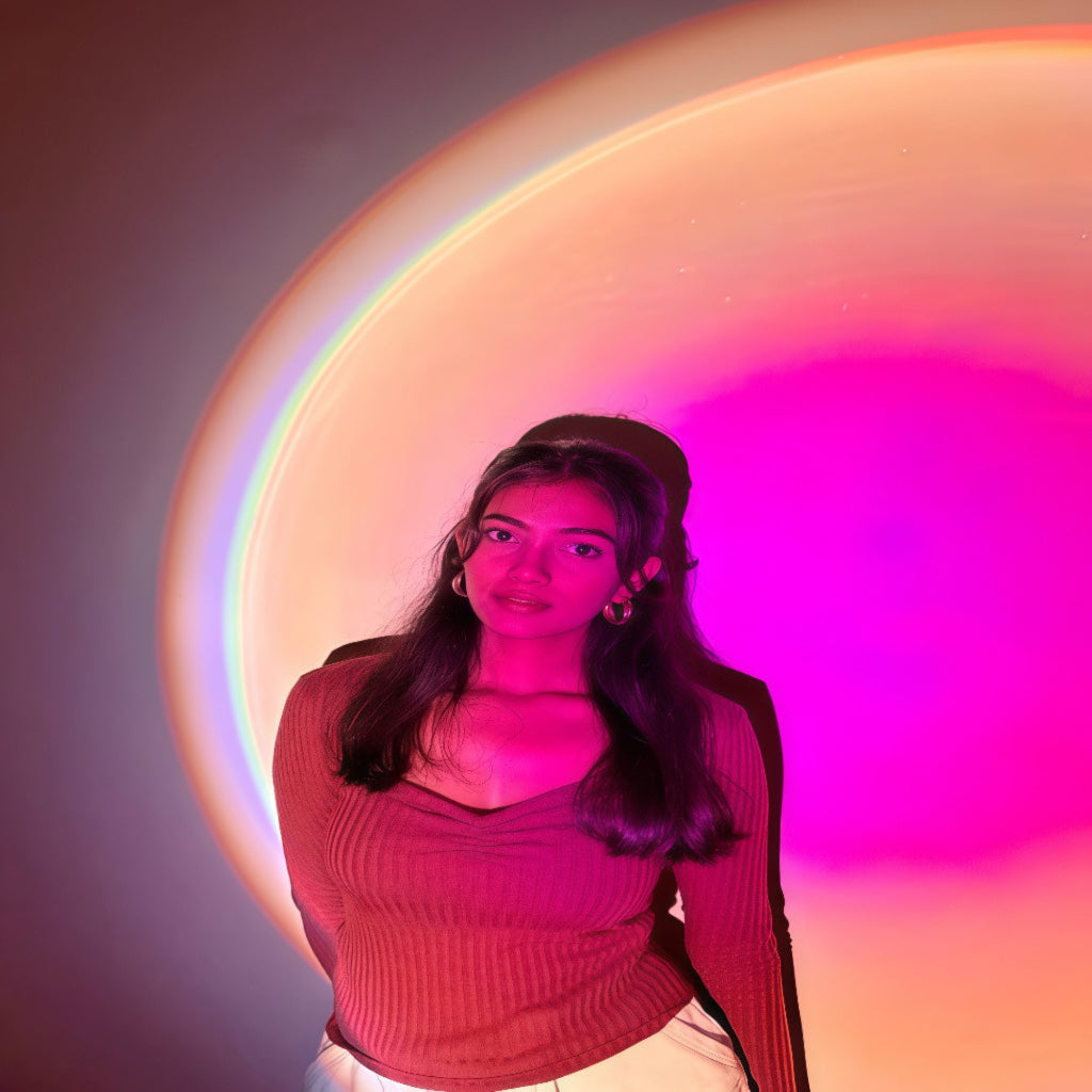 RGB 16 Color Sunset Lamp - Give your Room a classy Sunset vibe