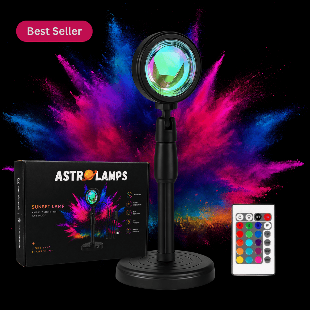 RGB 16 Color Sunset Lamp - Give your Room a classy Sunset vibe