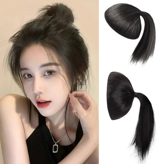 Skin Wig Synthetic Hair Bun Extensions