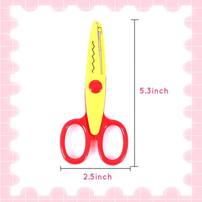 Kids Safety Art Scissors Set for Crafts & Scrapbooking