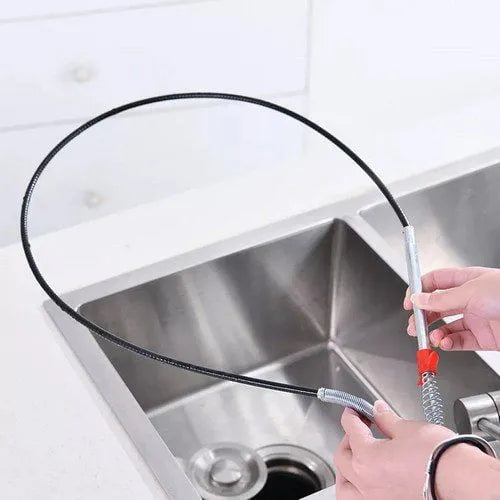 Stainless Steel Hair Catching Drain Cleaner Wire Spring Stick