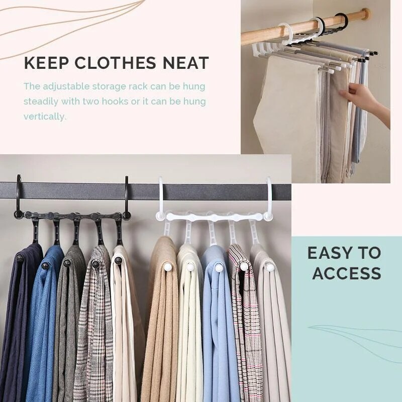 5 in 1 Pant Rack Hanger for Clothes